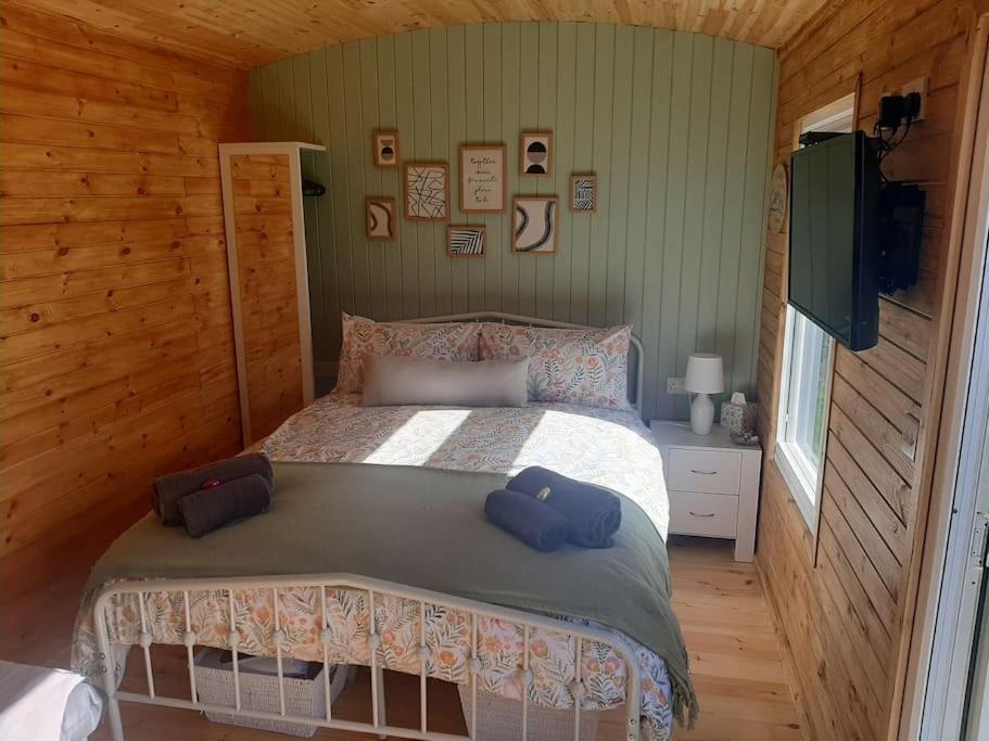 Anglesey New Modern Shepherds Hut With Spa Hot Tub Gwalchmai Buitenkant foto